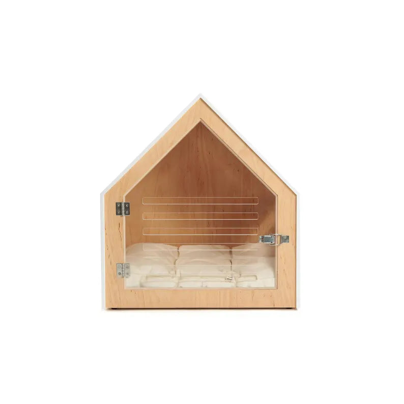 Dog crate with acrylic door and cotton cushion PetSo. Dog crate furniture/indoor dog house/dog kennel/stylish dog crate/modern dog furniture